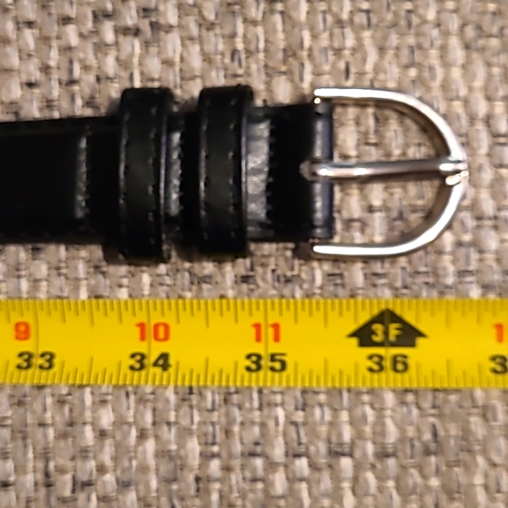 Premium Genuine Leather, 36.5", Genuine Soft Black Vintage leather belt.